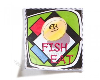 Cheap custom brand logo printed patch for garment