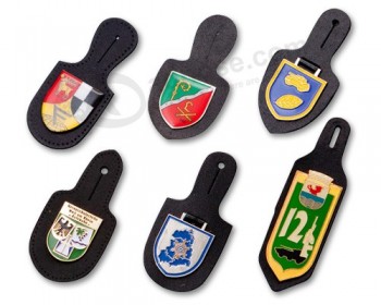 High Quality Leather Hangers with Pins & Keyrings
