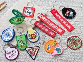 professional factory custom embroidery keyholder