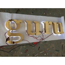 電気めっきされたステンレス鋼真鍮のめっきされた製作された標識の手紙