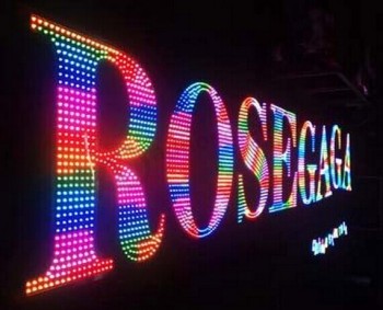 中国工場の新しいメタルフロントライトは、露出した発光led文字列を導いた