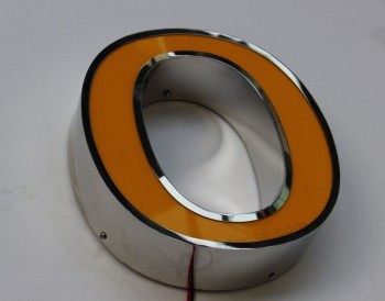 лицевая акриловая металлическая сталь с подсветкой букв канала и светодиодный знак