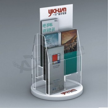 Hot Selling Acrylic Brochure Holder Display Stand with your logo