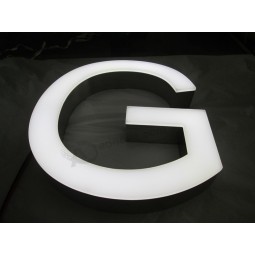 Customized Outdoor Stainless Steel Metal Sign Illuminated LED Channel Letters