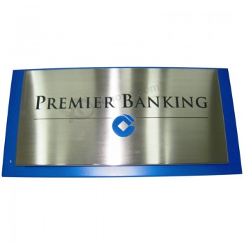 High Quality Interior Office Wall Mounted Metal Plaques with your logo