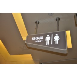 Im Freien wasserdichte Einkaufszentrum Acryl geführte Toilette führte Zeichen