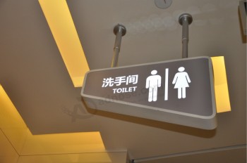 Outdoor Waterproof Shopping Mall Acrylic LED Restroom LED Sign with your logo