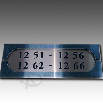 Cheap Custom Design Hotel Metal Doorplate Wall Plaques with your logo
