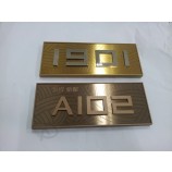 拉丝黄铜面板识别室号码建筑标志