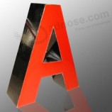 Kundengebundenes MetallLisches EdelStahl überzogenes Acrylharzepoxy führte beLichtete Kanalbriefzeichen