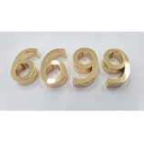 Kundenspezifische Gold- oder verkupferte Endenkanal-BuchStabeschilder