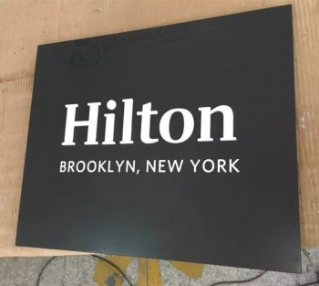 Pop Wholesales Hotel or Bank Reception Metal Plaque with high quality