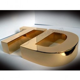 Signoo de letras de canal led de gran tamaño para exhibición de arquitectura y pubLicidAnuncio.