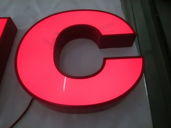 Indoor Acrylic Illuminated Letters Sign LED Signs Stainless Steel Sign