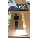 Supermarket Acrylic Washroom Directory Sign Customized Acrylic Toilet Sign Washroom Notice Signs