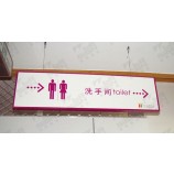 Best Selling Toilet Notice Acrylic LED Direction Sign 