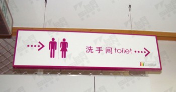 Best Selling Toilet Notice Acrylic LED Direction Sign 