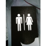 LED Facelit Toilet Washroom Acrylic Facility Signs