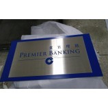 Metal Plate Stainless Steel Silkscreen Advertising Sign