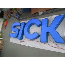 Außen Innen Außen Innen Werbung fabrizierte Leuchtreklame Acryl LED Kanal Brief Neon Logo Zeichen