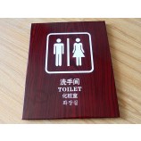 Panneau de toilette mural peint en Acier inoxydable Signere led