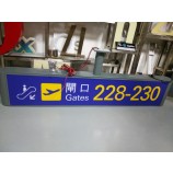 Supermarket Interior Indoor Primary Suspended Directional Digital Sign Entrance Exit Pylon Sign