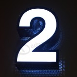 RoeStvrijStalen brief met led reclamedisplay