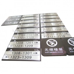 Building Stair Floor Identification ID Number Sign