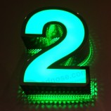 RoeStvrijStalen letter en full Kleur led-display als reclameborden