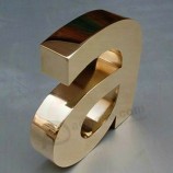 EdelStahl Brief mit Metalll-Logo Metalll-Zeichen-Display-Ständer als Beschilderung