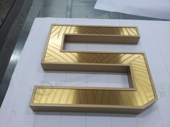 Channel Letter Golden Letters Stainless Steel Letter Outdoor Signage