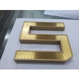 Kanal Brief goldenen BuchStaben EdelStahl Brief als Outdoor-Beschilderung