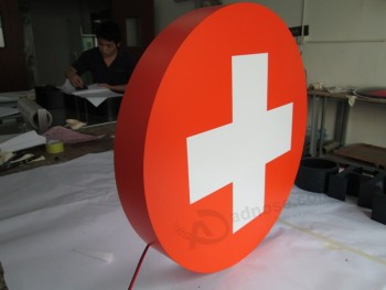 ZiekenhuiskLiniek apotheek kruis led-paneel uithangbord display teken