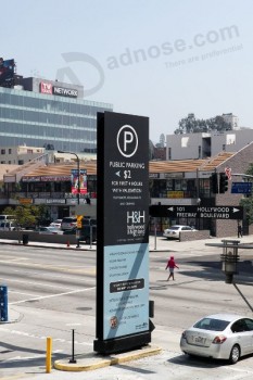 заводской пользовательский дизайн вертикальный знак памятника для тротуара