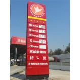 BenzineStation vrijStaand led-Prijs pyloon teken toem
