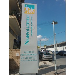 Outdoor Building Advertising Directory Directional Information Guide Signage Monument Standing Pylon Totem Sign