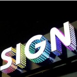 Exterior led display pubLicitario neon Signo cuS tom