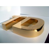 Stainless Steel/Aluminium Gold Plating Letters