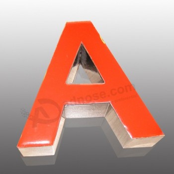 3D letras de aço inoxidável para sinaLização de outdoor