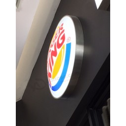 Burger King Restaurant Wall Mounted LED Blister Acrylic Lightbox