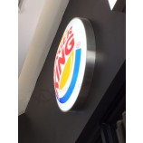 Burger king reS taurant montAnuncio.o en la pared blíS ter de C.AríLico Lightbox