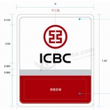 Icbc bank helderheid dunne led Lichtbak led-paneel