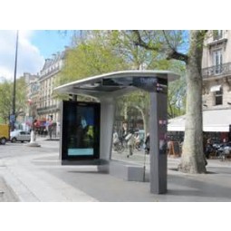 высококачественный современный простой киоск для автобусов со светодиодным шкафом