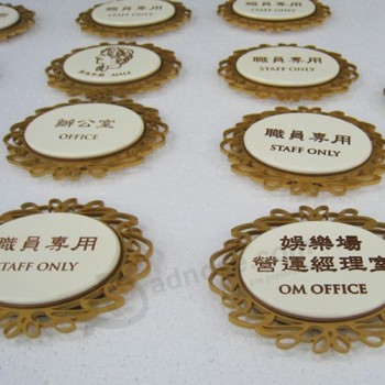 Wholesale Special Shape Painted Steel Name Plates