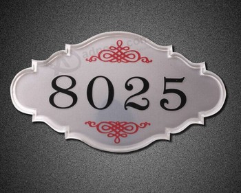 Restaurant Room Number High Quality Acrylic Sign