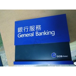 Bank Service Stainless Steel Painted Caution Boards Notice Wall Sign