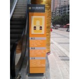 电梯大堂的楼层指示丙烯酸金属支架迹象