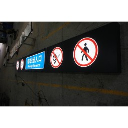 Car Park Ceiling LED Acrylic Directional Signage with high quality