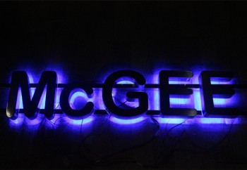 Stainless Steel Halo Lit Metal Letters for Signs