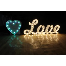Wholesale custom high-end Room Decoration Bulb Letter Sign